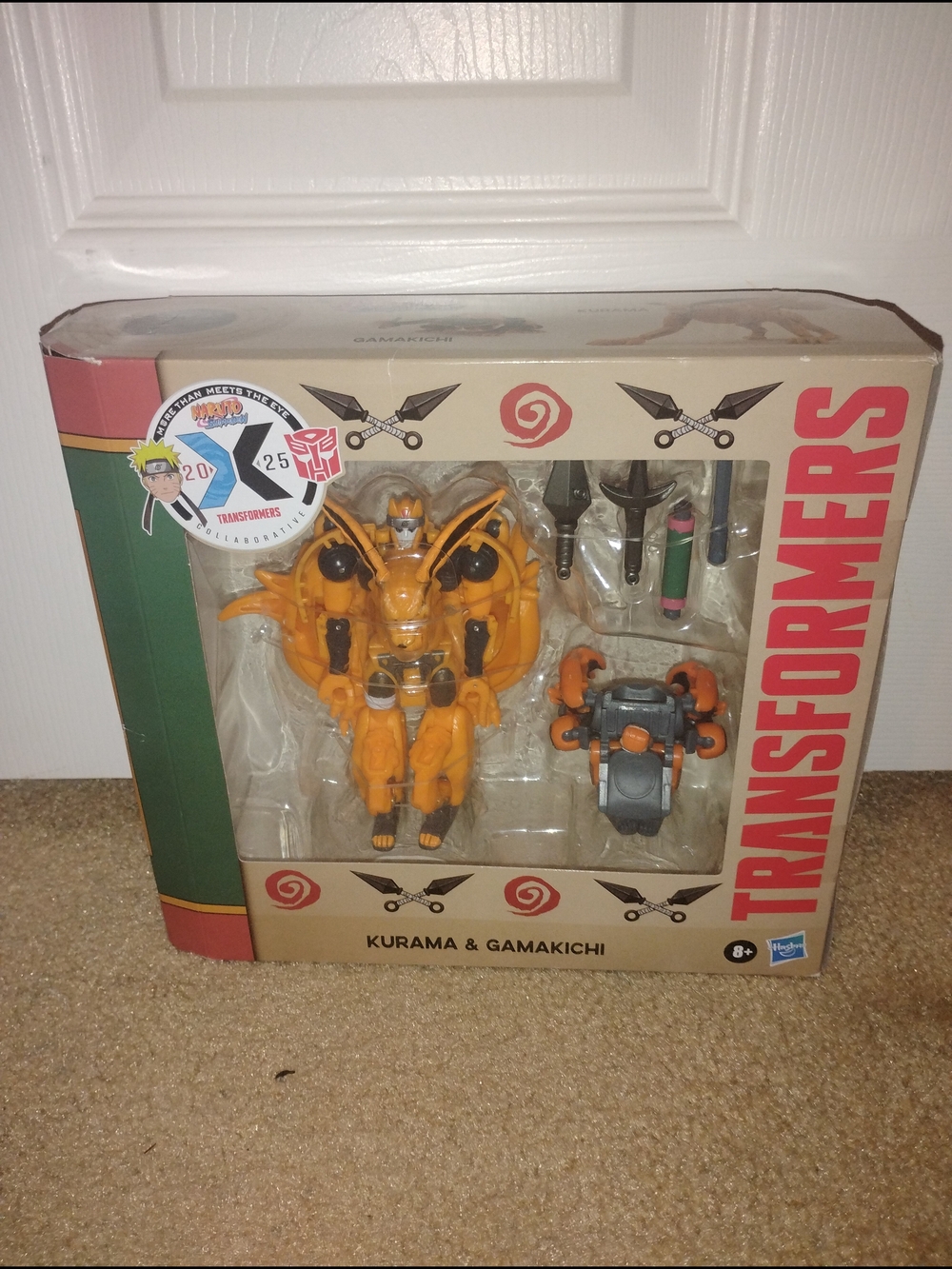 Hasbro Naruto Shippuden X Transformers Collaborative Kurama and Gamakichi Figure